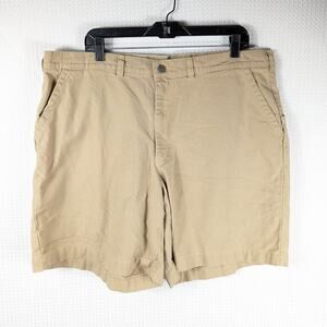 Patagonia Men's 40 Khaki Organic Cotton Shorts Beige Twill Casual Costa Rica